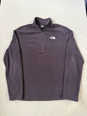 Men's The North Face Lightweight Quarter Zip Fleece Jacket Black M